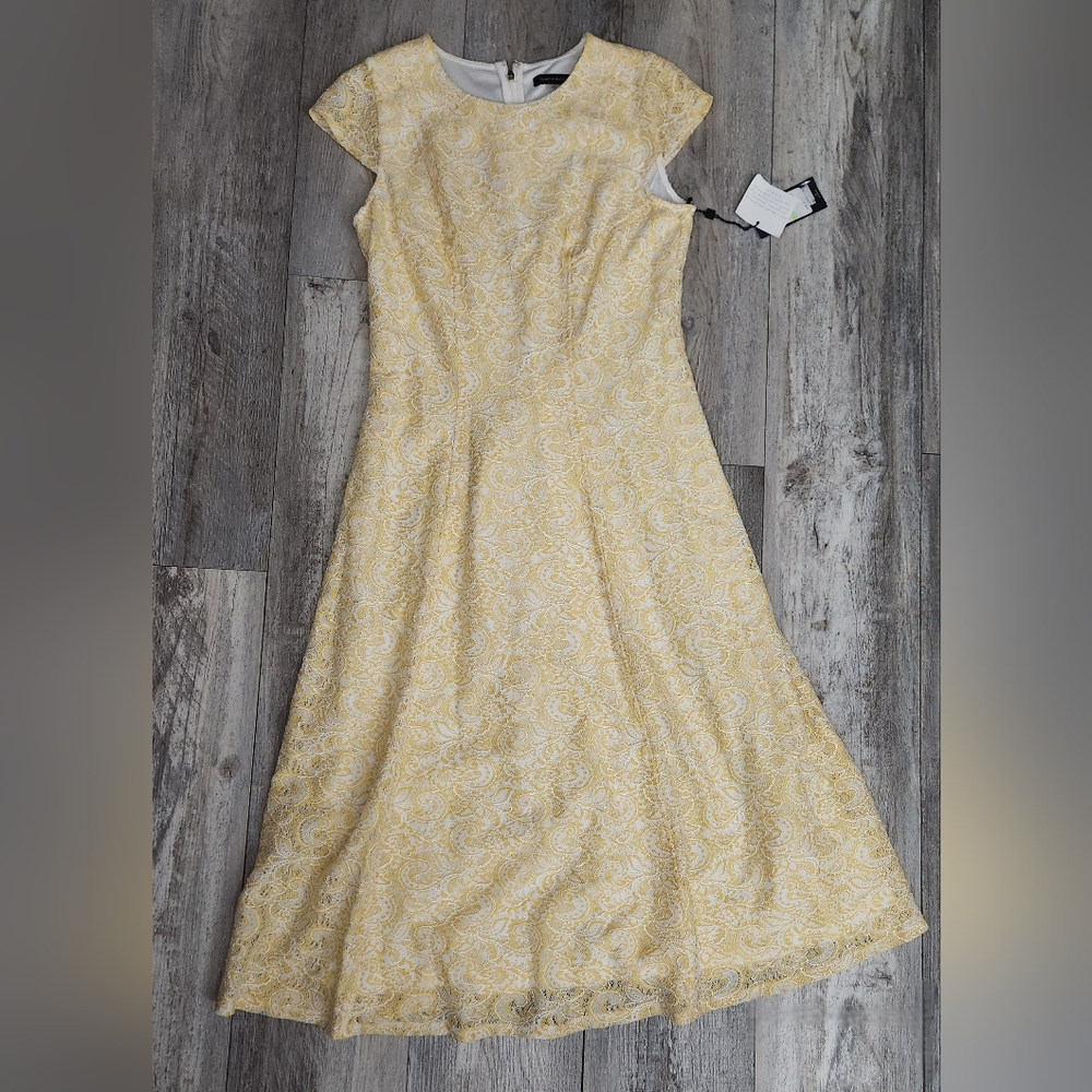 Tommy Hilfiger Paisley Lace Fit-and-Flare Dress - Picture 2 of 8